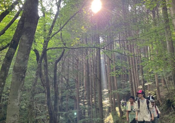 根羽村の自然環境で、体験を通じて水と森の大切さを感じる「わくわくネイチャースクール」が2025年8月に開催されました